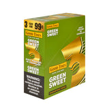 Good Times Cigarillos Green Sweet 3 for 99 Cents Pre Priced 15 Packs of 3