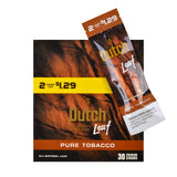 Dutch Leaf 2 For $1.29 Cigarillos 30 Packs of 2 Pure Tobacco