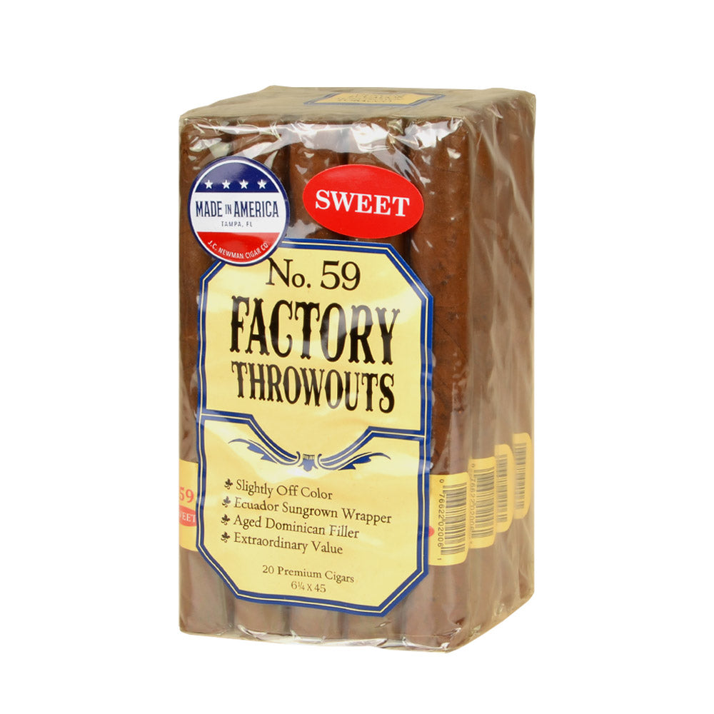 Factory Throwouts No. 59 Sweet Premium Cigars Bundle of 20