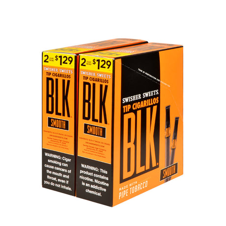 Swisher Sweets BLK Tip Cigarillos $1.29 Smooth 30 pouches of 2