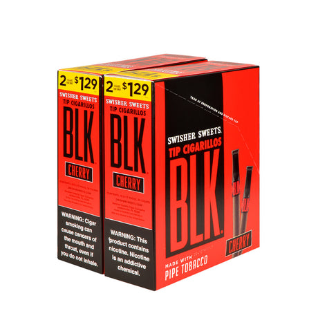 Swisher Sweets BLK Tip Cigarillos $1.29 Cherry 30 pouches of 2