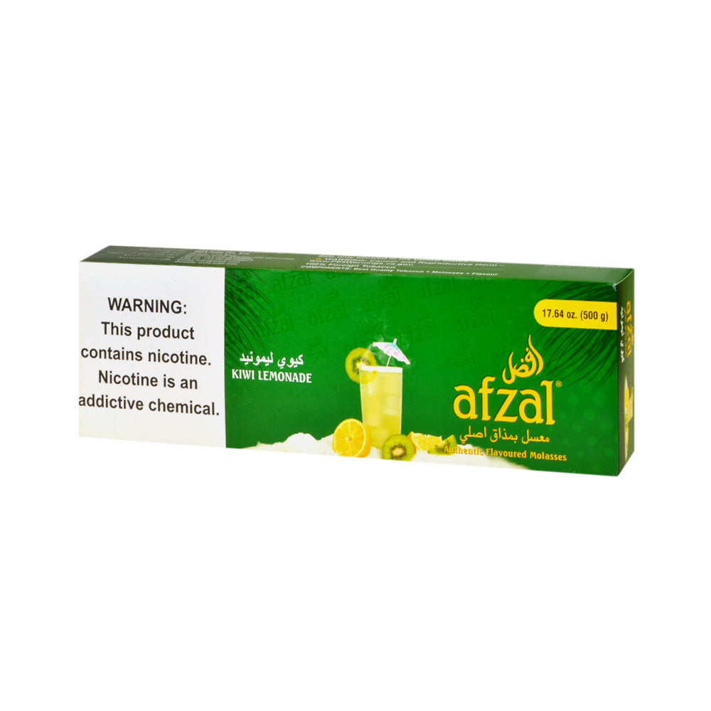 Afzal Hookah Shisha Kiwi Lemonade 10 Packs of 50g