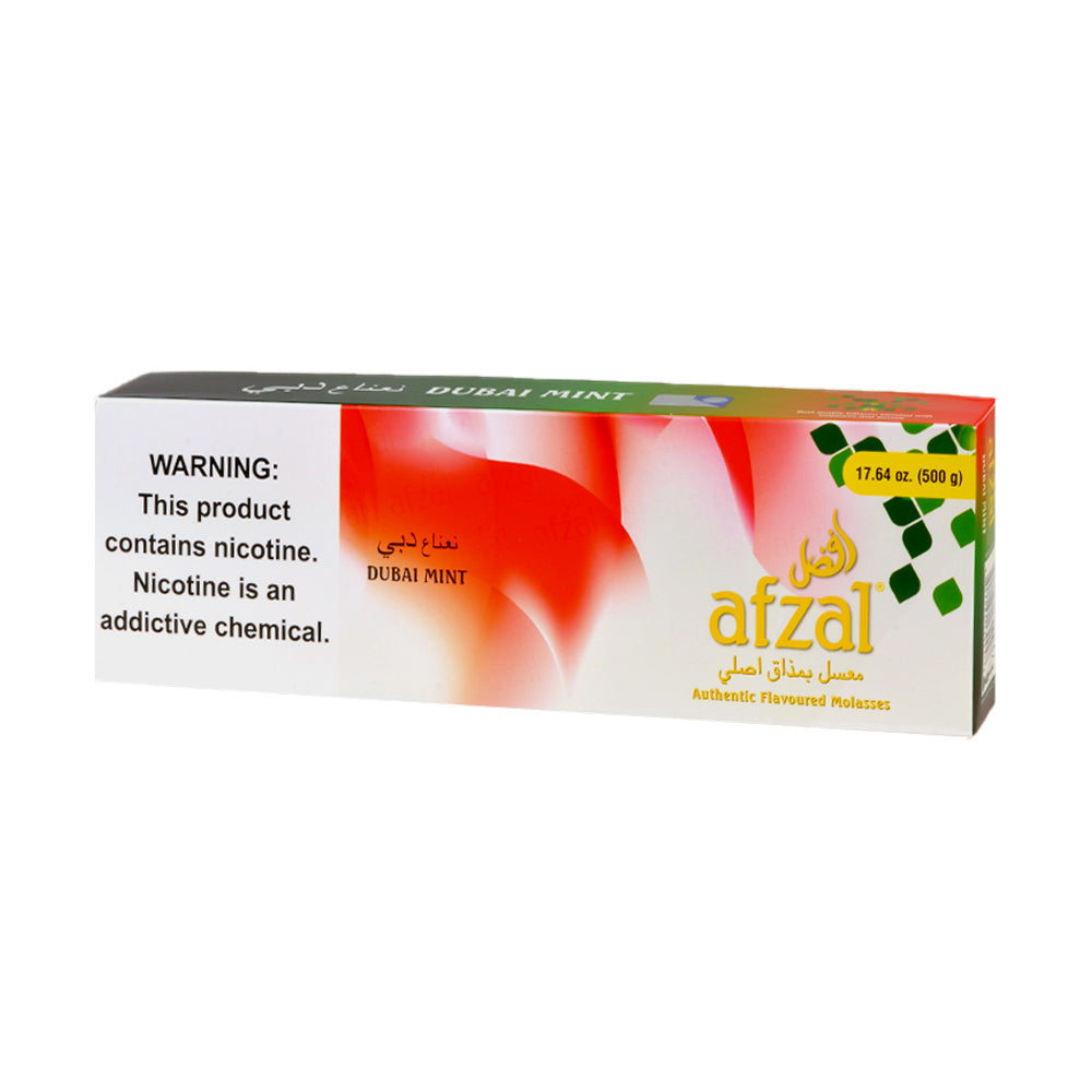 Afzal Hookah Shisha Dubai Mint 10 Packs of 50g