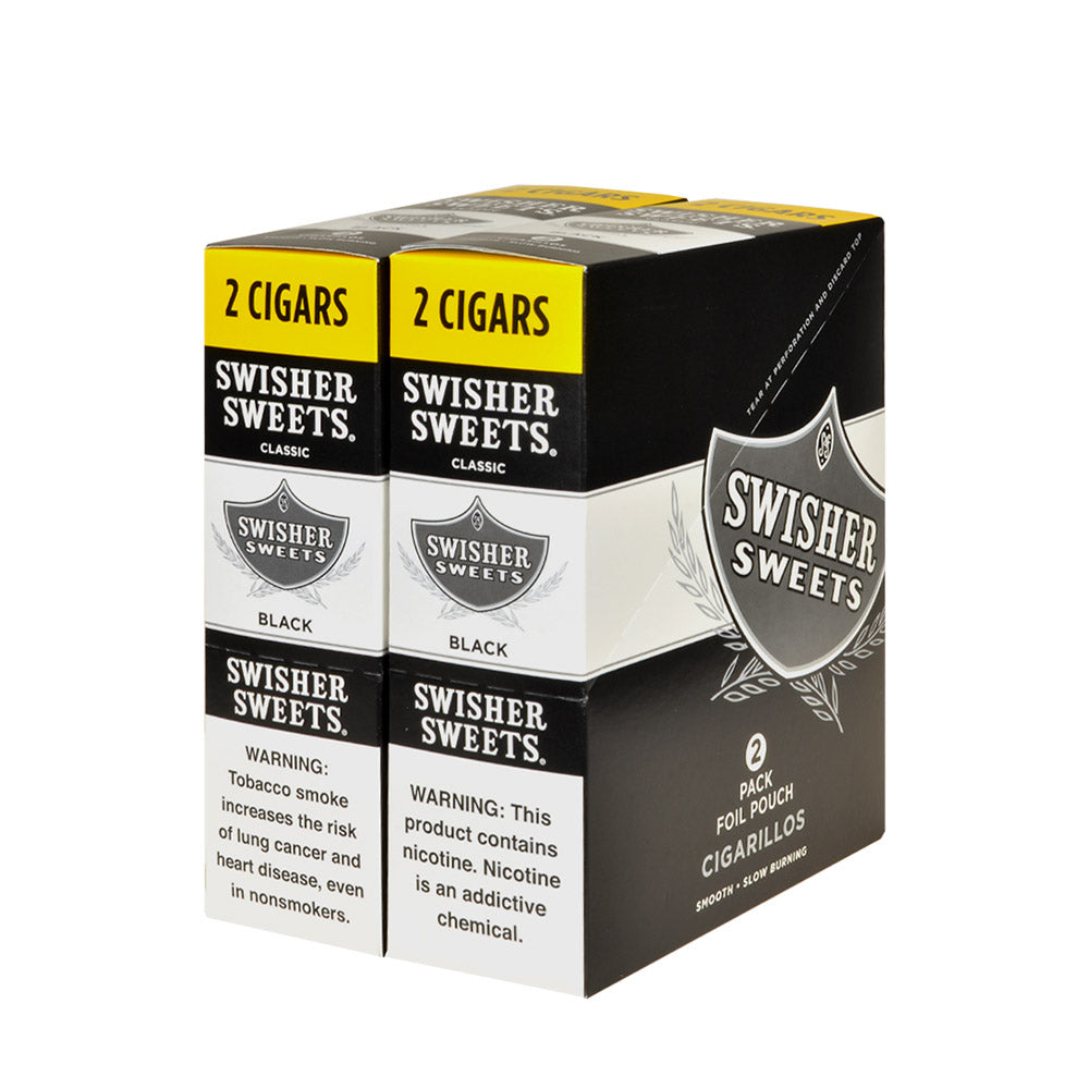 Swisher Sweets Cigarillos 30 Packs of 2 Cigars Black