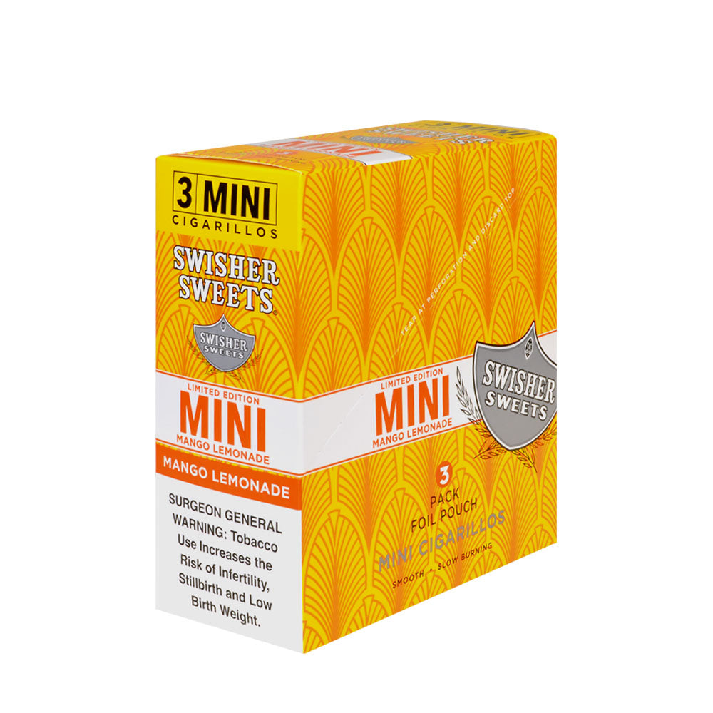 Swisher Sweets Mini Cigarillos Mango Lemonade 15 Pouches of 3