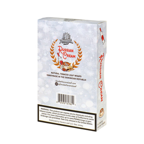 Havana Leaf Natural Tobacco Wrap, Russian Cream 8x5pk