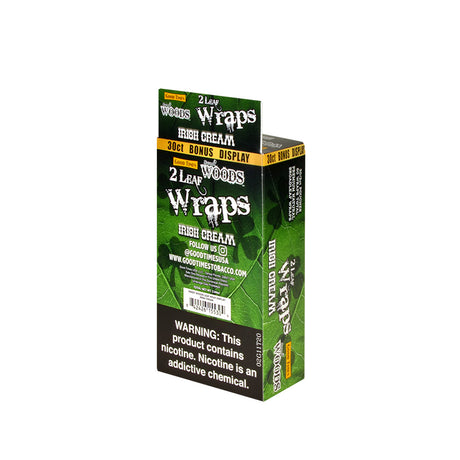 Good Times Sweet Woods Leaf Wrap Irish Cream 30 Pouches of 2 2