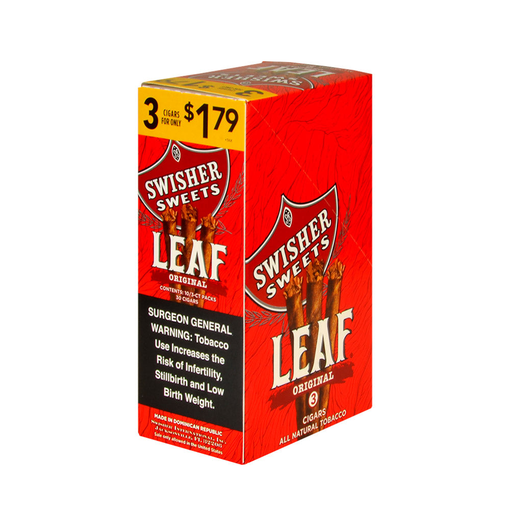 Swisher Sweets Leaf 3 for $1.79 Pack of 30 Original 2