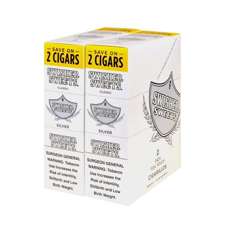 Swisher Sweets Cigarillos 30 Packs of 2 Cigars Silver 1