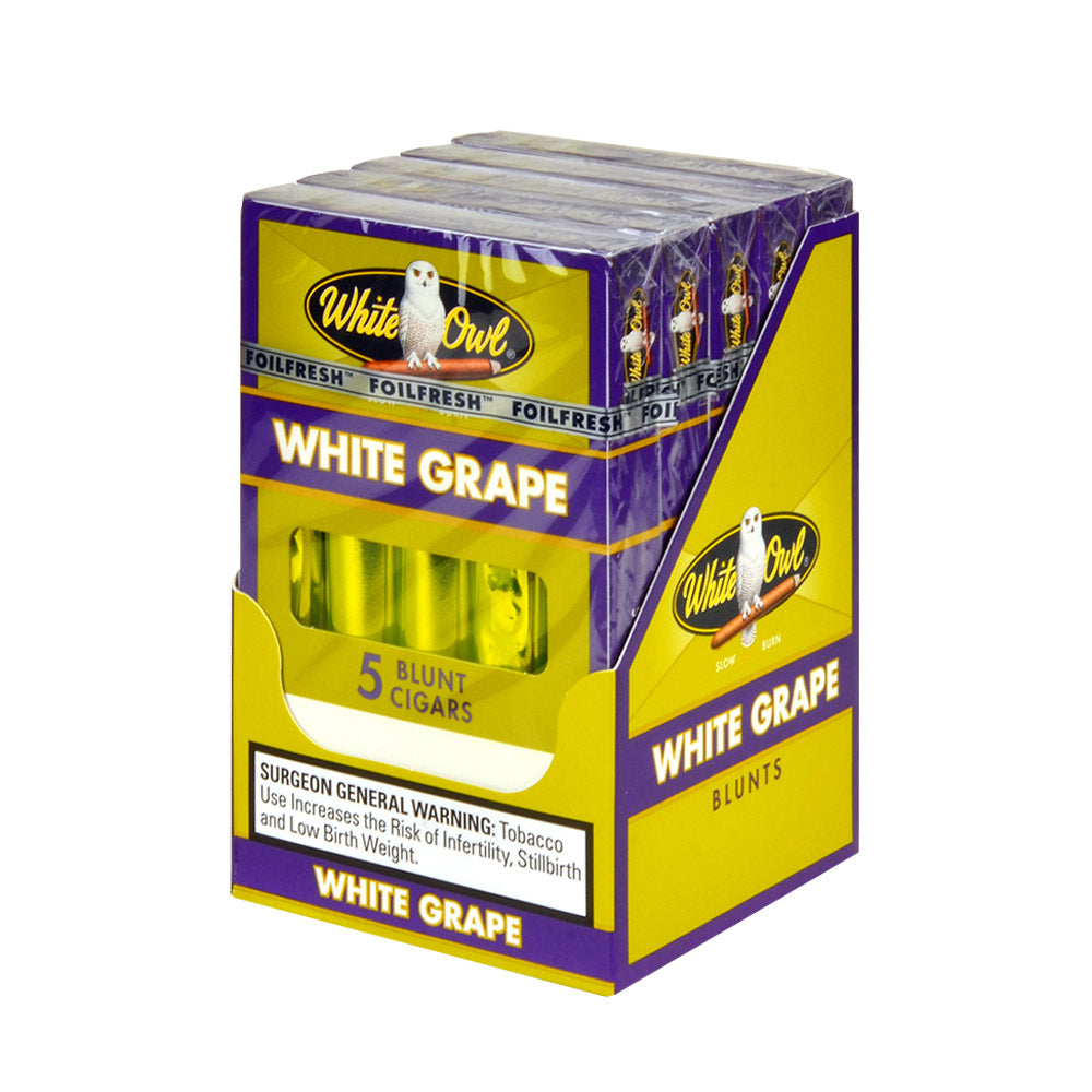 White Owl Blunts 5 Packs of 5 White Grape 1