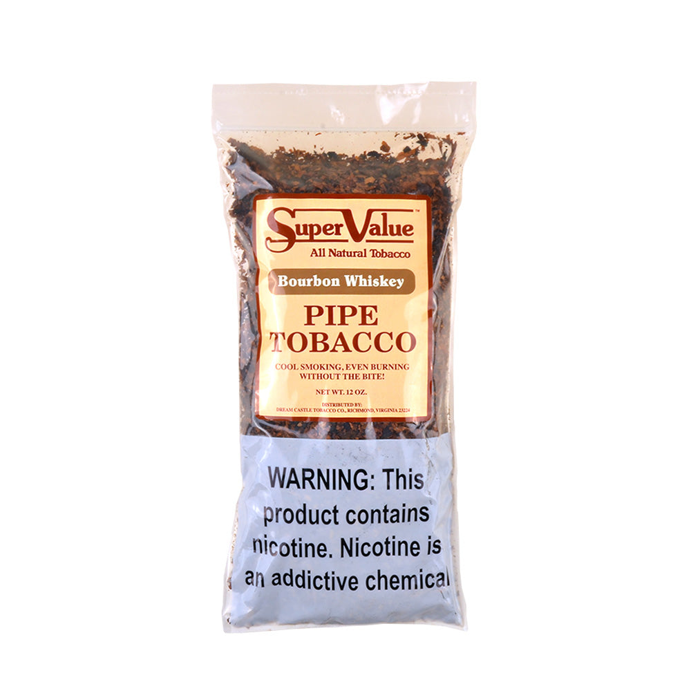 Super Value Pipe Tobacco Bourbon Whiskey 12 oz. Bag 1