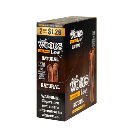 Good Times Sweet Woods 2 For $1.29 Cigarillos 15 Pouches Of 2 Natural 1