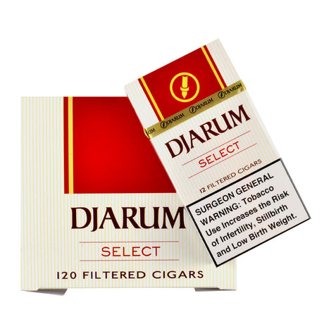 Djarum Mild (Select) Filtered Cigars 10 Packs of 12 2