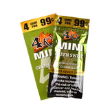 4 Kings Mini Cigarillos 4 For 99c 15 Packs of 4 Green Sweet 3