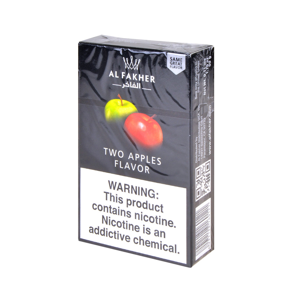 Al Fakher Hookah Shisha Pack of 50g Two Apples