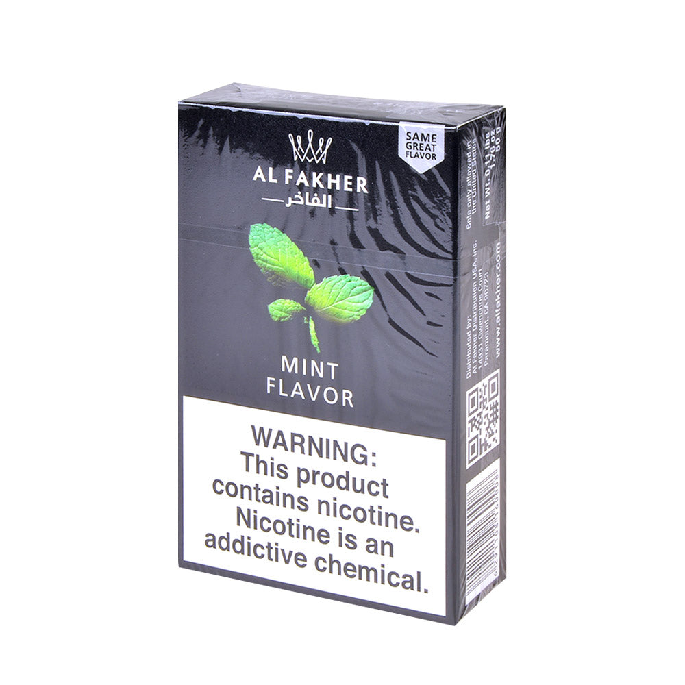 Al Fakher Hookah Shisha Pack of 50g Mint – Tobacco Stock