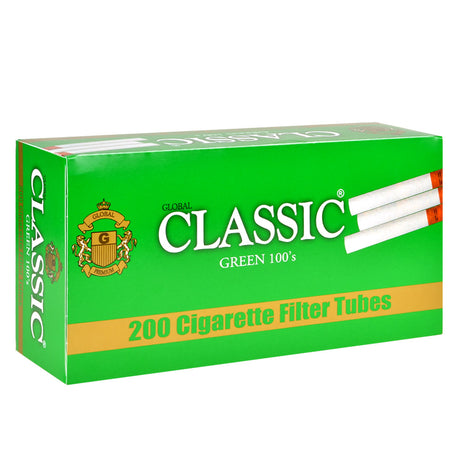 Classic Filter Tubes 100mm Menthol (Green) 5 Cartons of 200 2