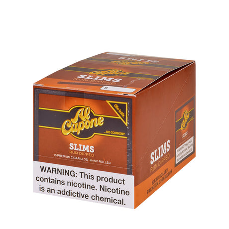 Al Capone Slims Rum Cigarillos 10 Packs of 10 2