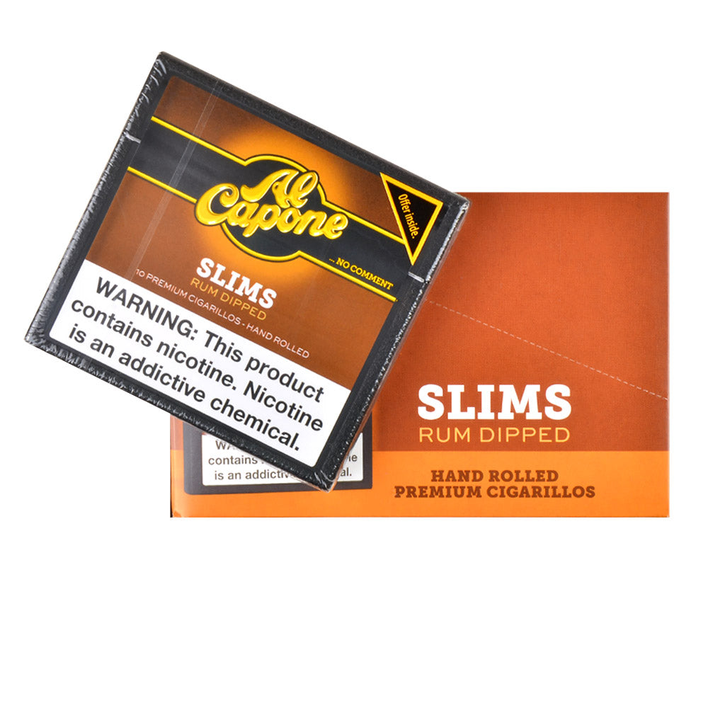 Al Capone Slims Rum Cigarillos 10 Packs of 10 4