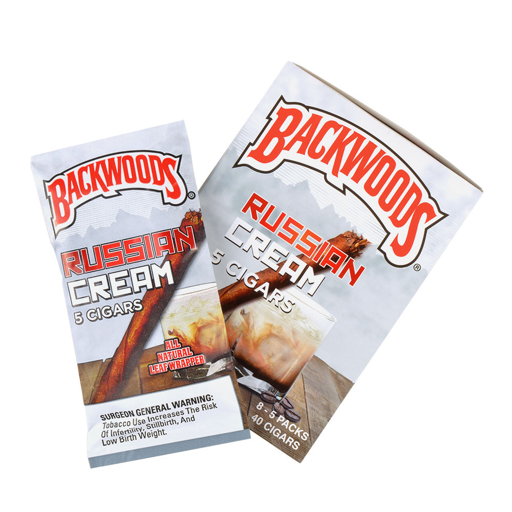 Backwoods Russian Cream Cigars 8 Packs of 5 3