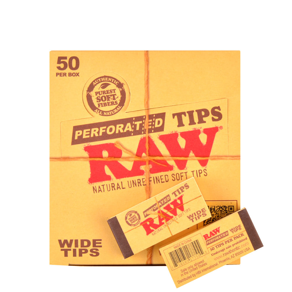 RAW Flat Paper Tips 50 ct.