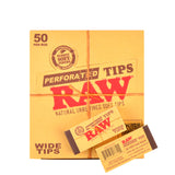 RAW Hеmp & Cotton Wide Perforated Filter Tips Pack of 50 3