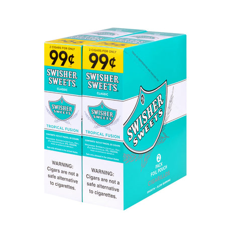 Swisher Sweets Cigarillos 99 Cent Pre Priced 30 Packs of 2 Cigars Tropical Fusion 2
