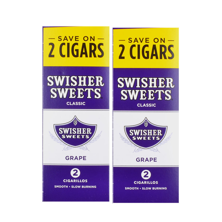 Swisher Sweets Grape Cigarillos | 30 Packs of 2 Cigars