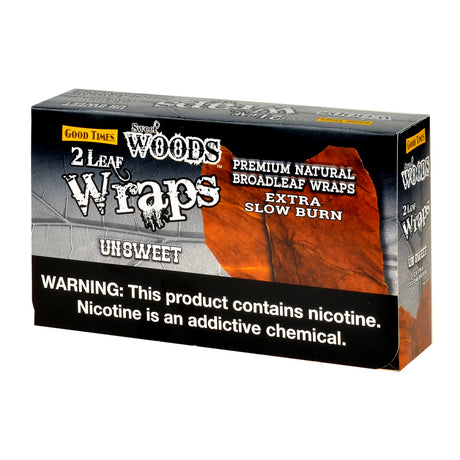 Good Times Sweet Woods Leaf Wrap Unsweet 25 Pouches of 2 1