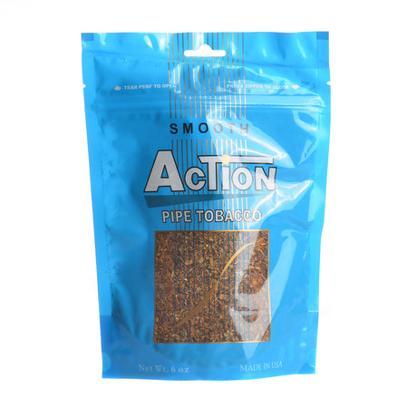 Action Smooth Pipe Tobacco 6 oz. Bag 1