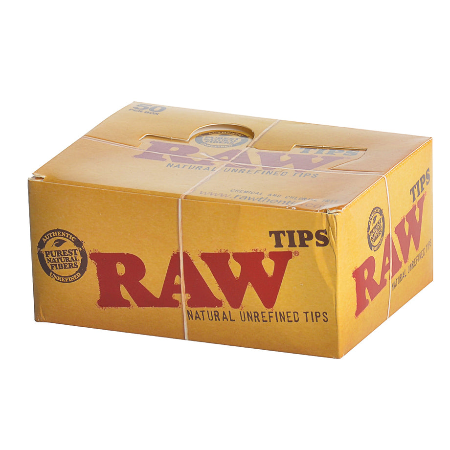  RAW Tips Original Roll Up Tips Full Box, 50 Packs, 50 RAW Tips  per Pack