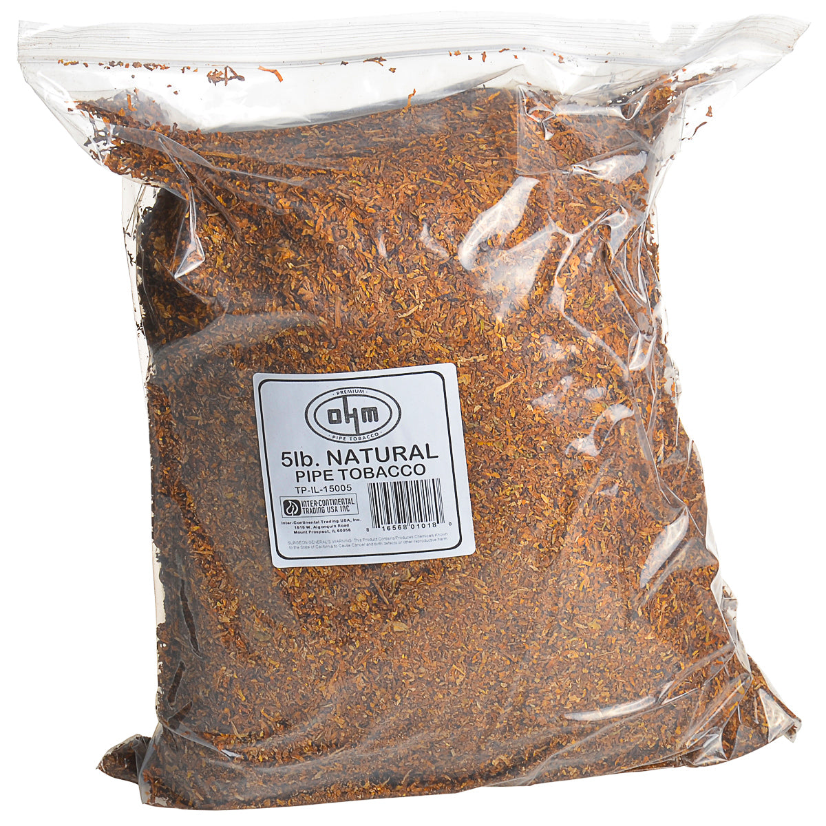 OHM Natural Pipe Tobacco 5 Lb. Bag 1