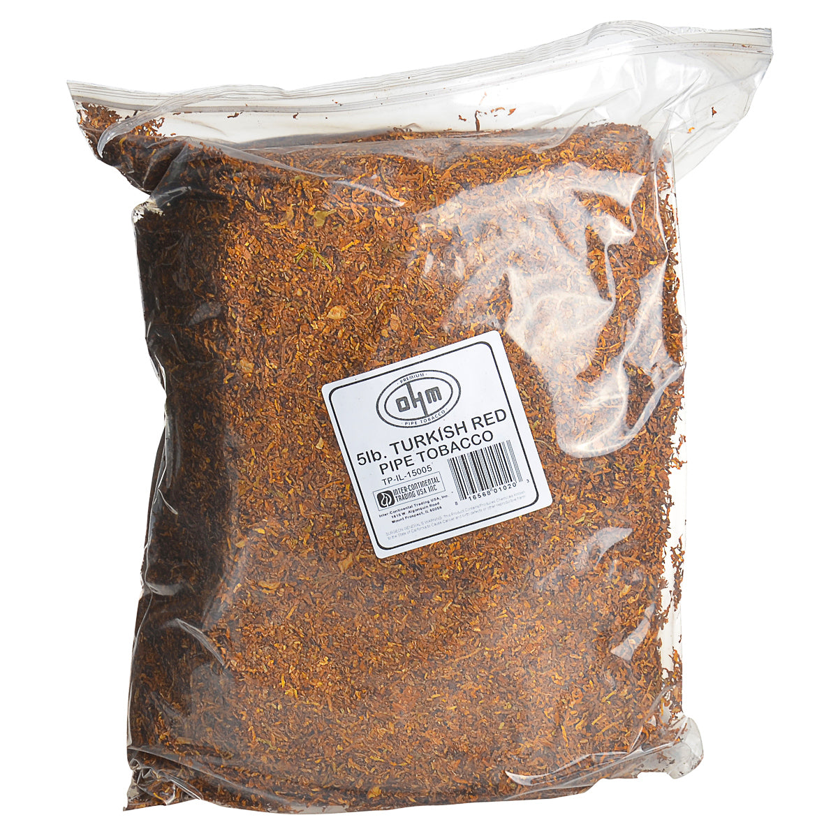 OHM Turkish Red Pipe Tobacco 5 Lb. Bag 1