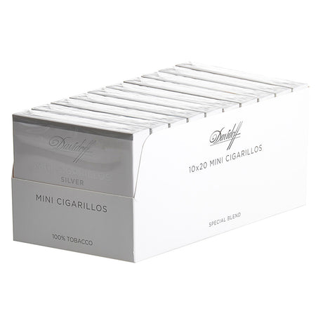 Davidoff Mini Cigarillos Silver 10 Packs of 20 1