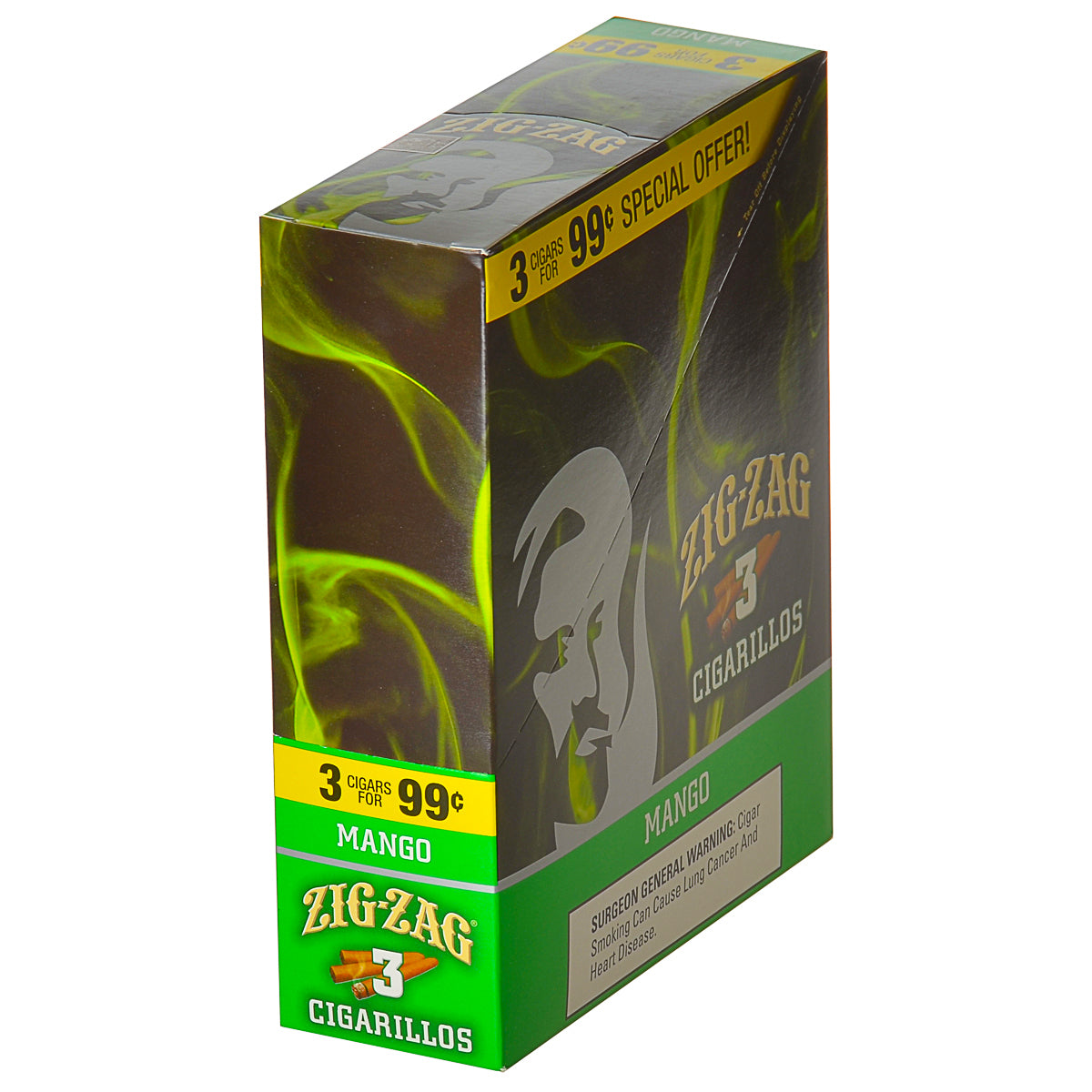 Zig Zag Mango Cigarillos 3 for 99 Cents 15 Pouches of 3 1