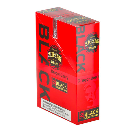 Zig Zag Wraps Premium Black DragonBerry 25 Packs of 2 1