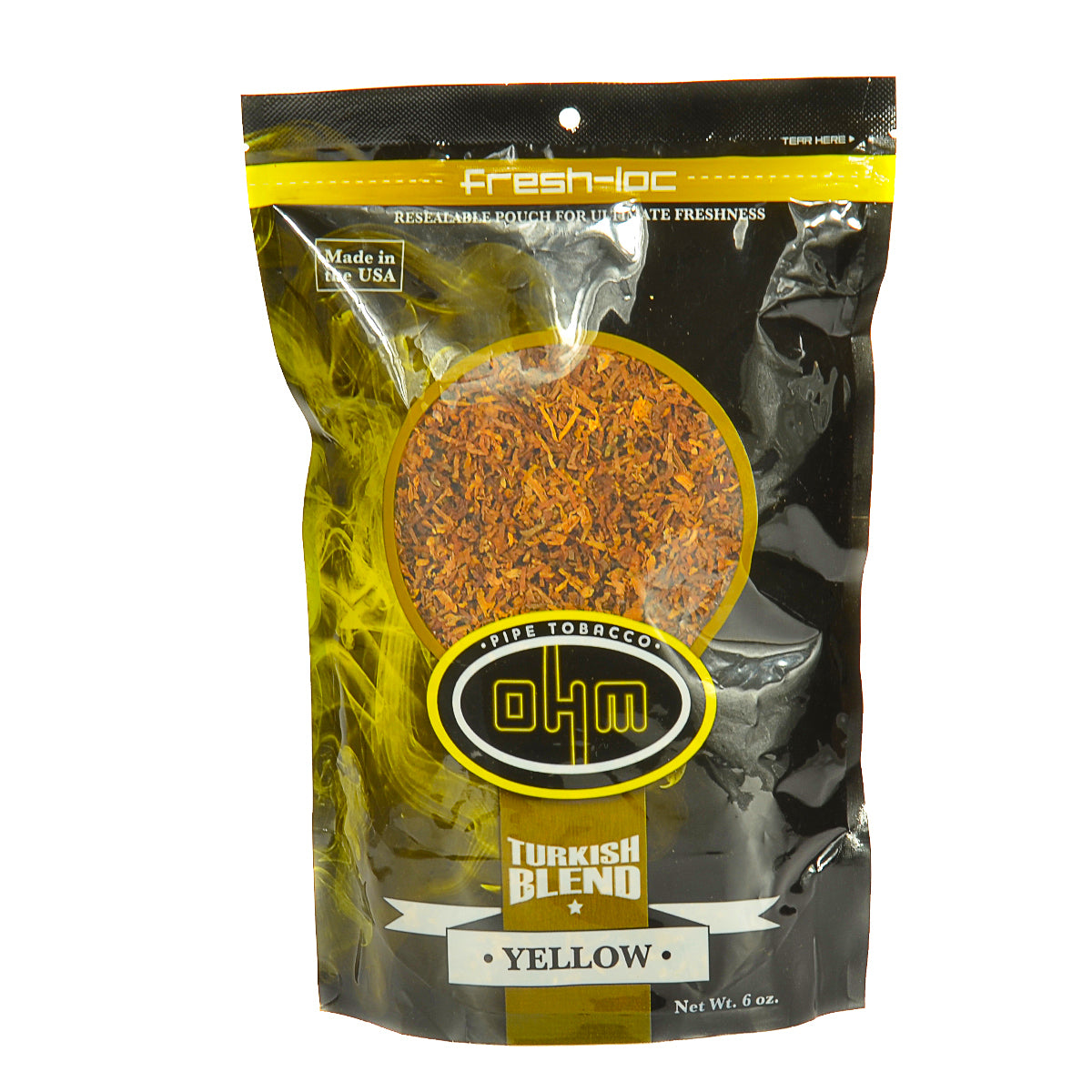 OHM Turkish Yellow Blend Pipe Tobacco 6 oz. Bag 1