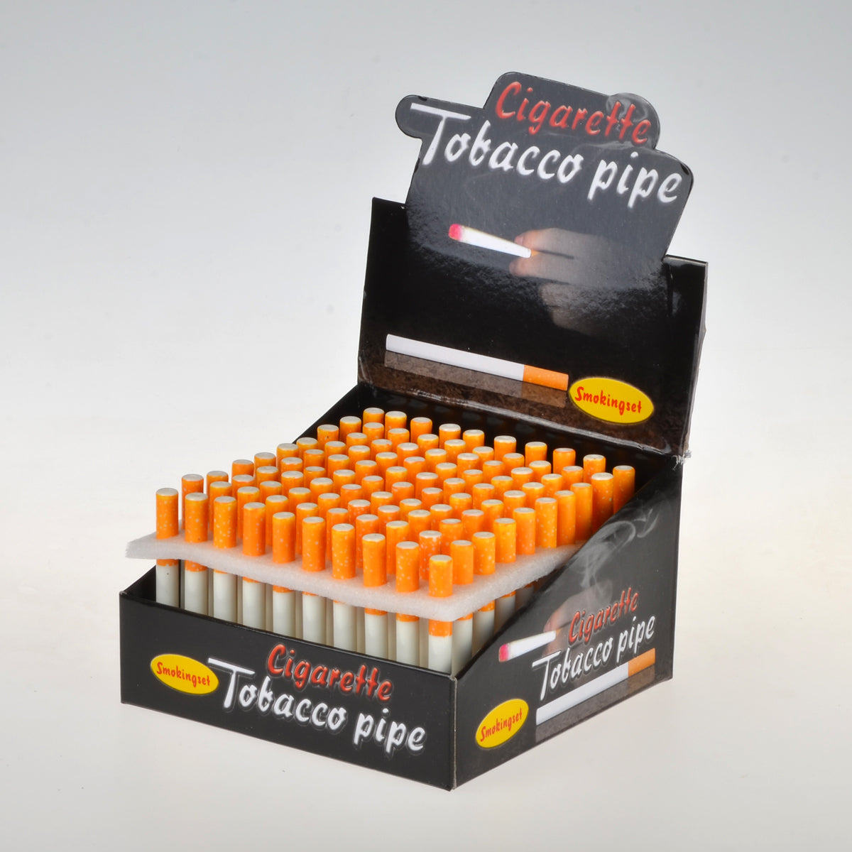 Ceramic Cigarette Display of 100 Large 1