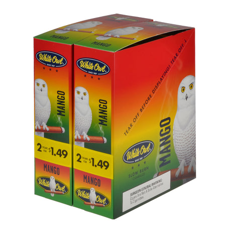 White Owl Cigarillos 1.49 Pre Priced 30 Packs of 2 Cigars Mango 1