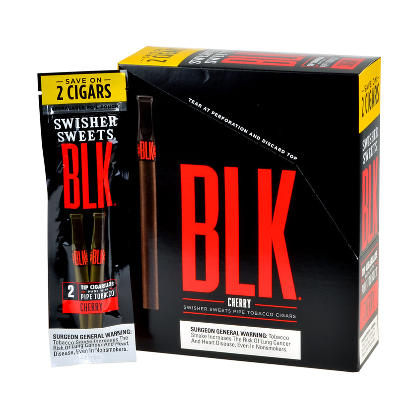 Swisher Sweets BLK Tip Cherry Cigarillos | 15 pouches of 2 | Buy in ...