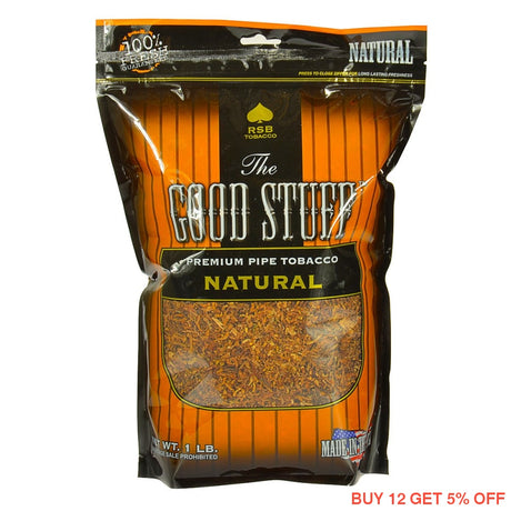 Good Stuff Natural Pipe Tobacco 16 oz. Bag 1