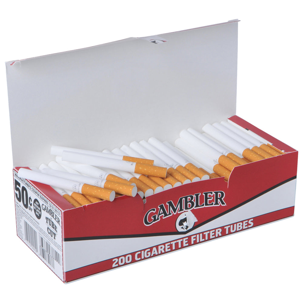 Gambler Tube Cut Kings- Menthol Cigarette Filter Tubes (5 BOXES