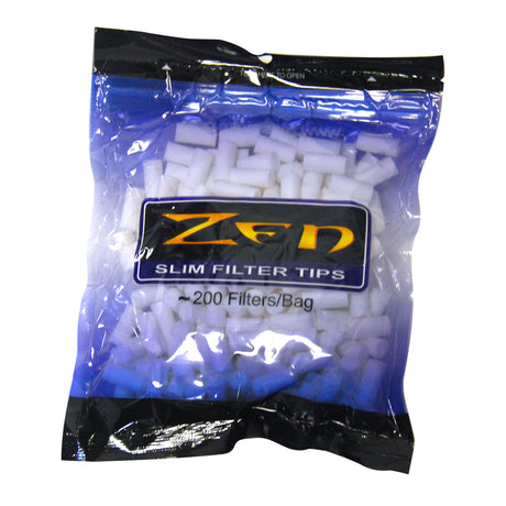 Zen Filter Tips Slim White 200 Tips Per Bag 1